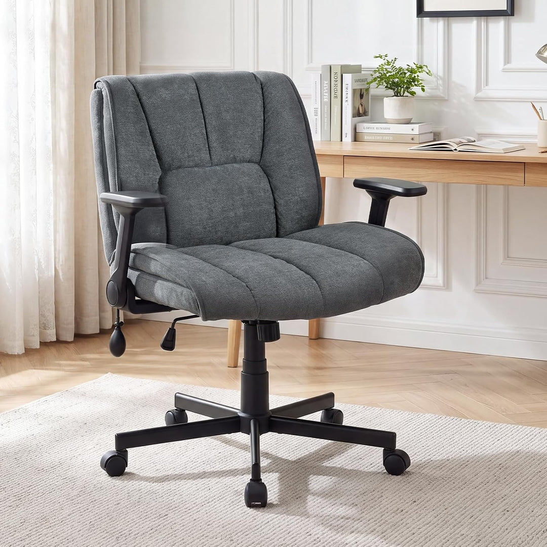GIANTEX Criss Cross Home Office Chair with Airbag Lumbar Support
