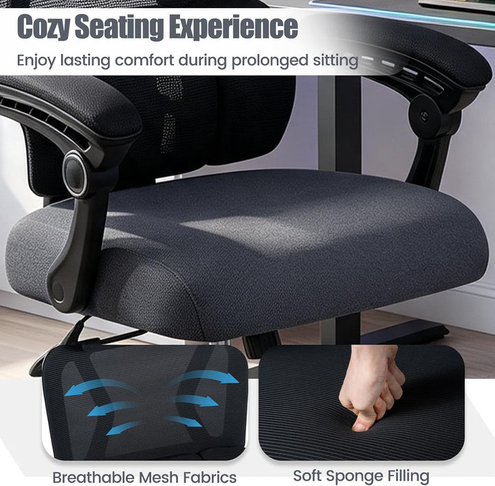 GIANTEX Mesh Office Chair, Ergonomic Computer Desk Chair w/Lumbar Support