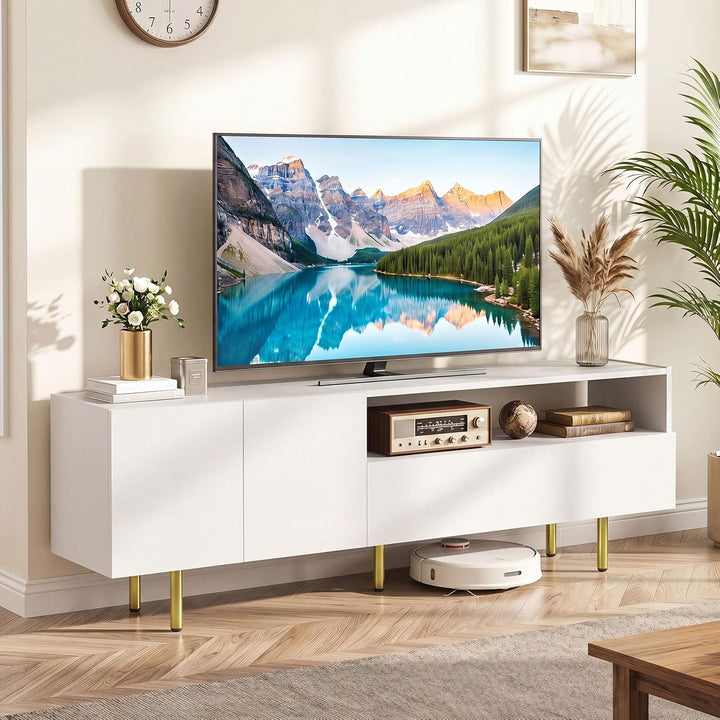 Giantex Wooden TV Stand for TVs up to 70" with Storage Cabinet