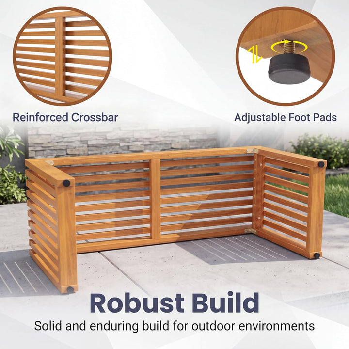 GIANTEX 36" Acacia Wood Outdoor Bench