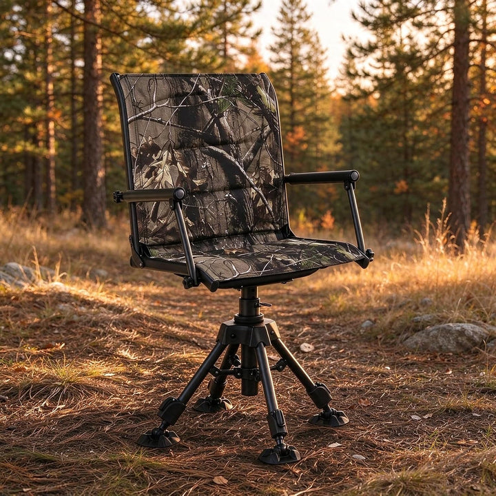 GIANTEX 360° Silent Swivel Hunting Blind Chair