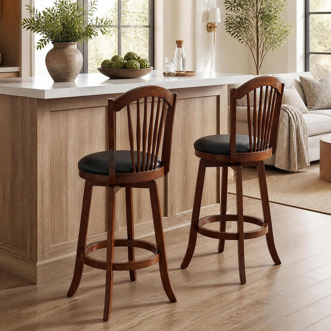 GIANTEX Swivel Barstools Height Bar Chairs