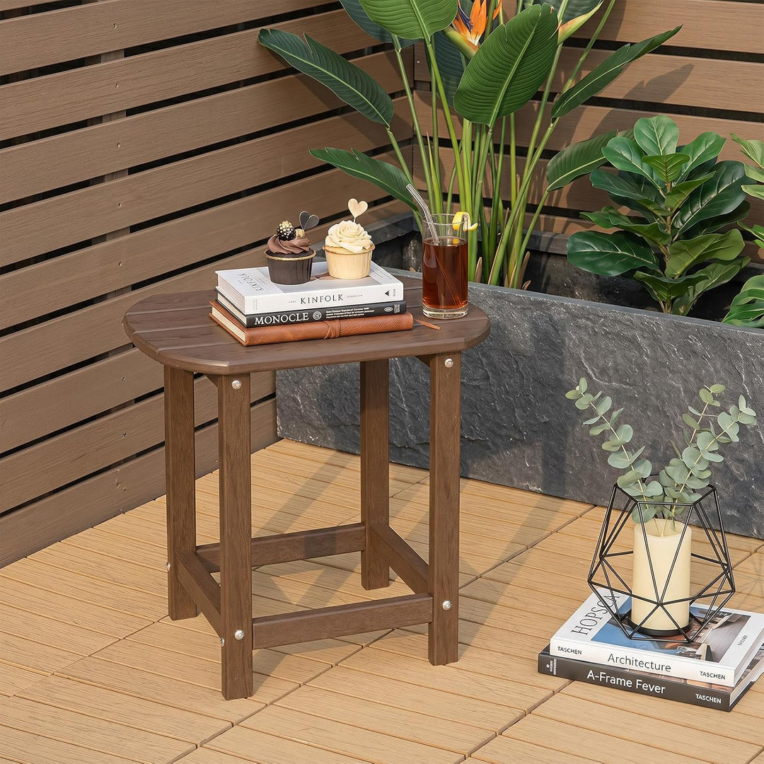 Giantex 18” Side Table Outdoor Small Patio Table Adirondack Table