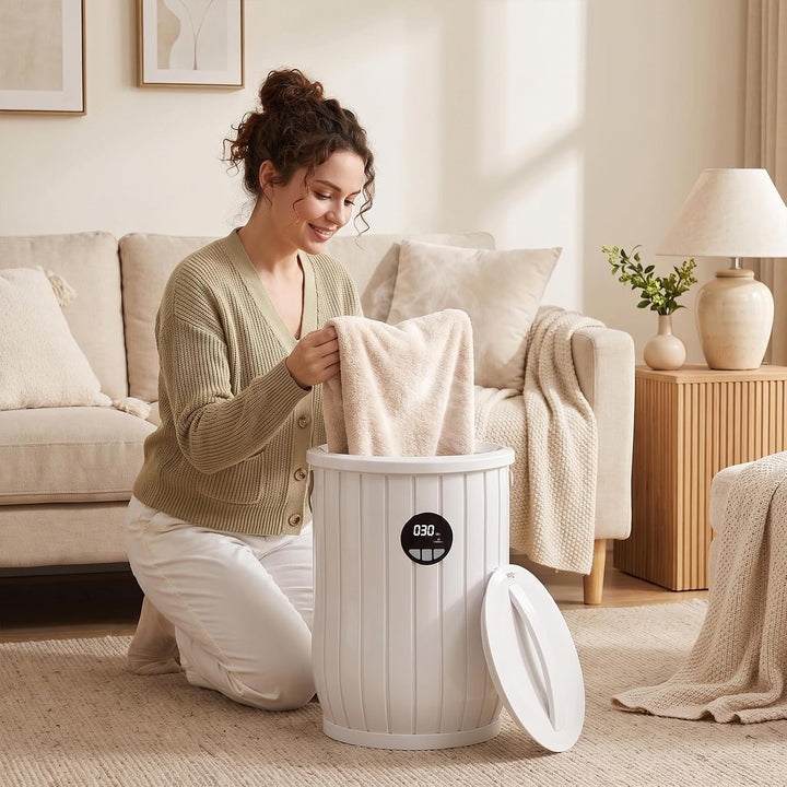 GIANTEX 20L Towel Warmer Bucket with Auto Shut Off, 3 Heat Levels
