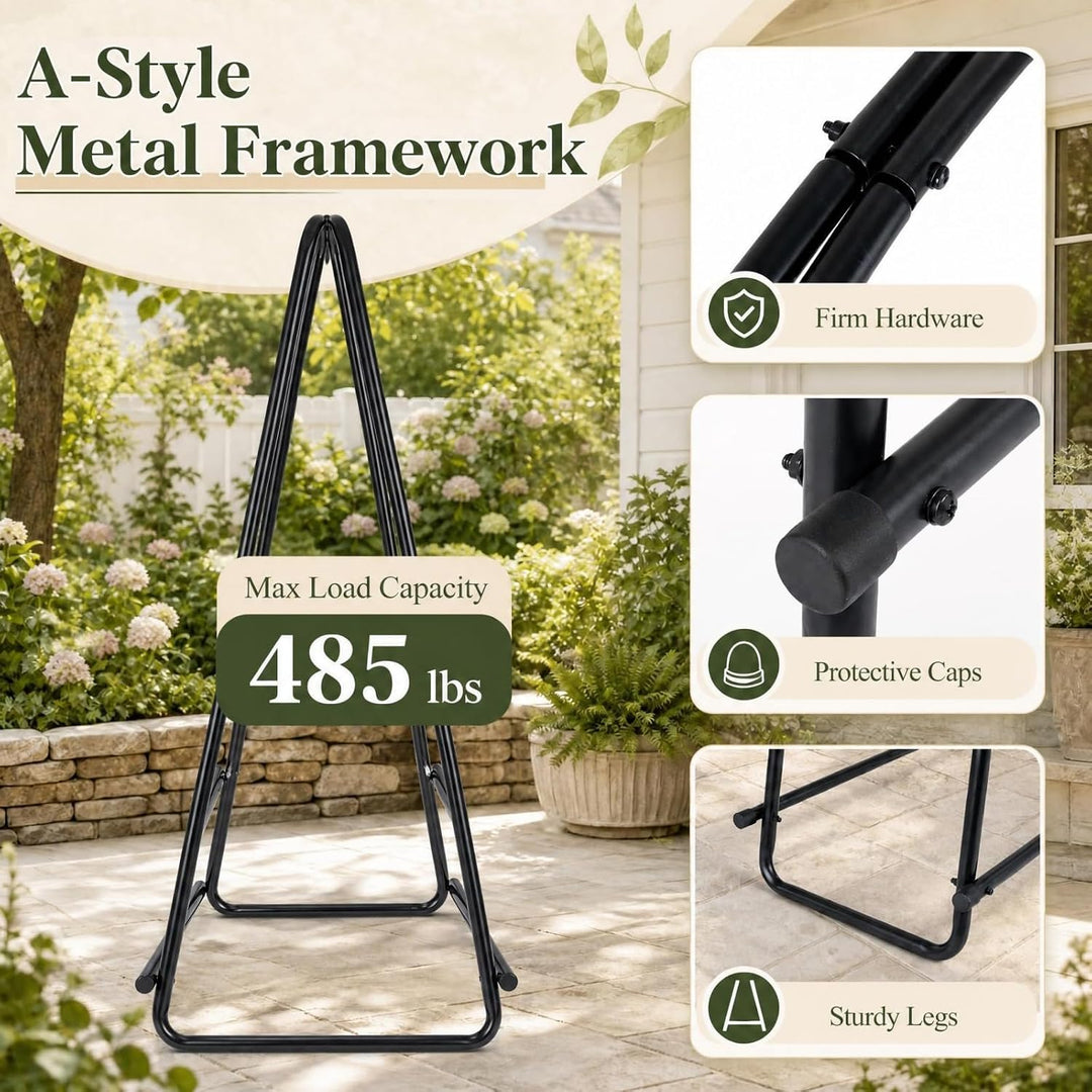 GIANTEX 45" Firewood Rack Outdoor, 485 LBS Heavy-Duty Round Firewood Holder
