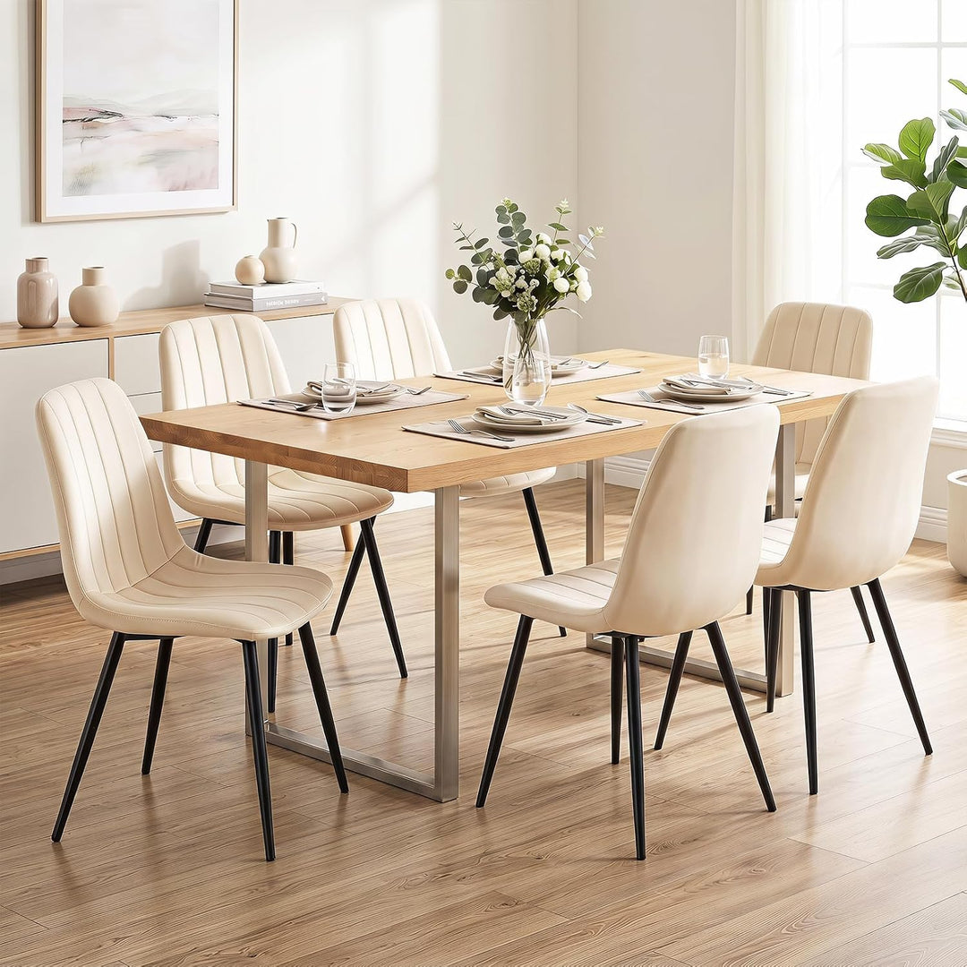 GIANTEX Upholstered Dining Chairs Set of 4