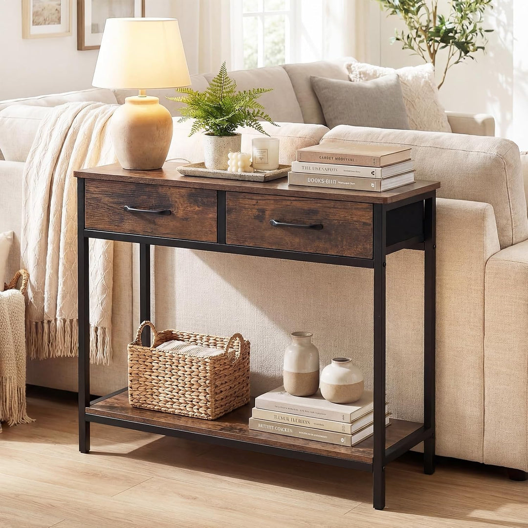 GIANTEX Narrow Console Table Industrial Sofa Table