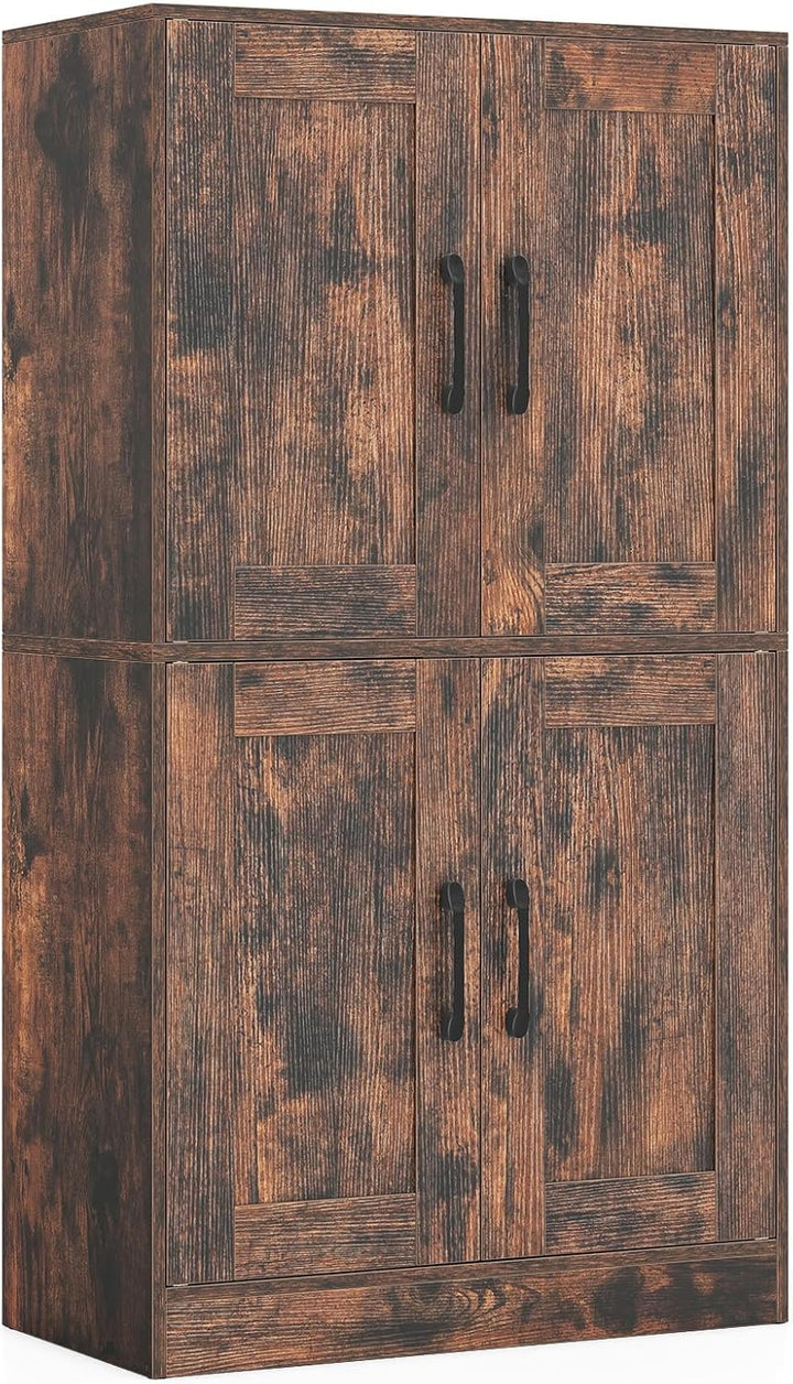 Giantex Bathroom Cabinet 43.5 inch Storage Cabinet with Doors and Adjustable Shelves