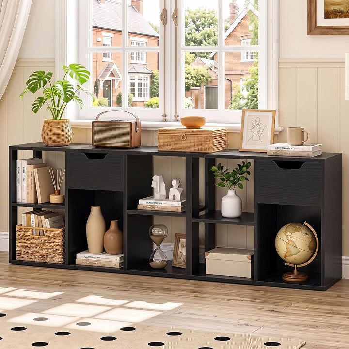GIANTEX 5-Cube Storage Organizer with Drawer, 3-Tier Bookcase
