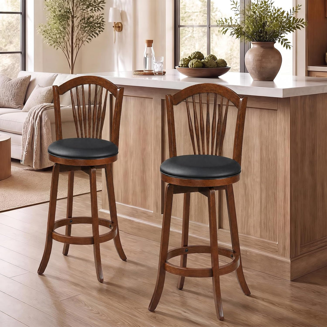 GIANTEX Swivel Barstools Height Bar Chairs