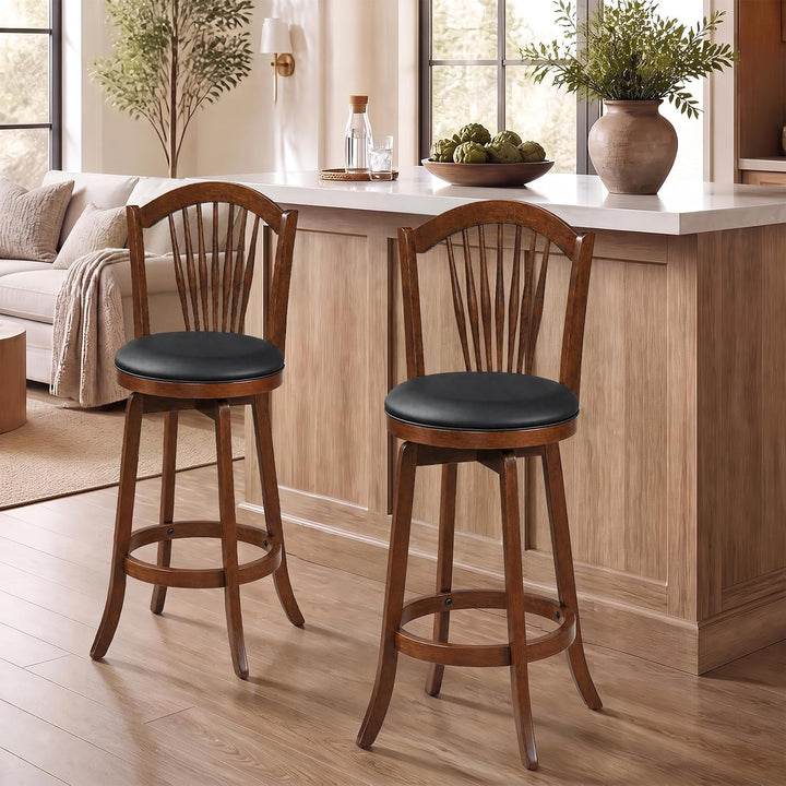 GIANTEX Swivel Barstools Height Bar Chairs