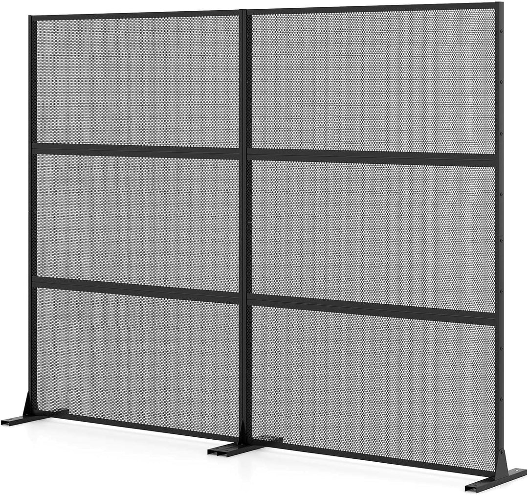 Giantex Metal Privacy Screen with Expansion Bolts and Connection Screws