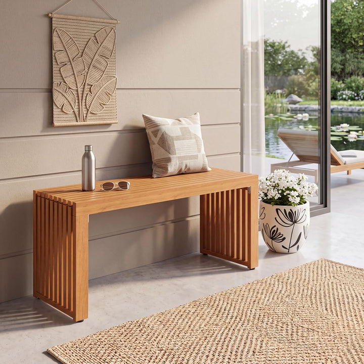 GIANTEX 36" Acacia Wood Outdoor Bench