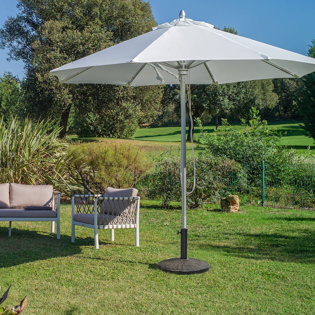 22 LBS Patio Umbrella Base, 18 Inch Round Outdoor Umbrella Stand