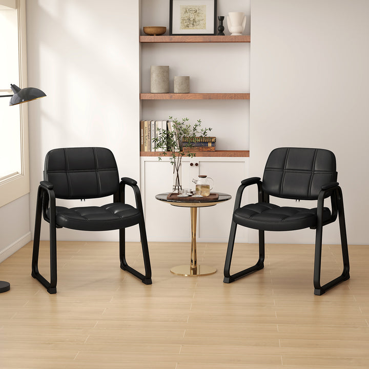 Giantex Set of 2/4/8/12 Guest Chair, Ergonomic Reception Chair