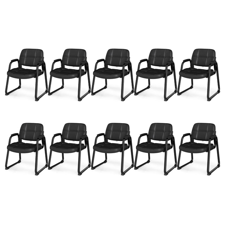 Giantex Set of 2/4/8/12 Guest Chair, Ergonomic Reception Chair