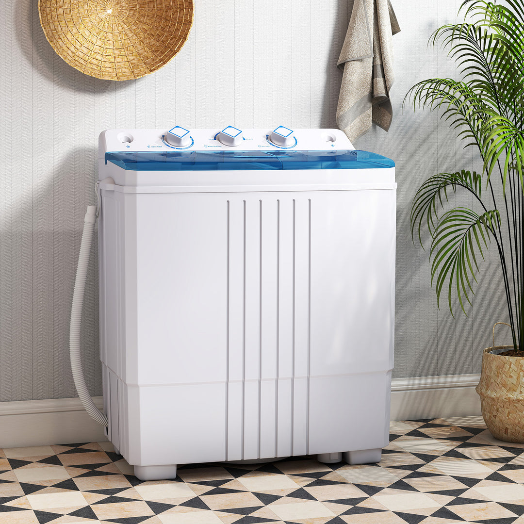 Giantex Washing Machine Portable Compact Twin Tub 12Lbs Washing and 8Lbs Spinning