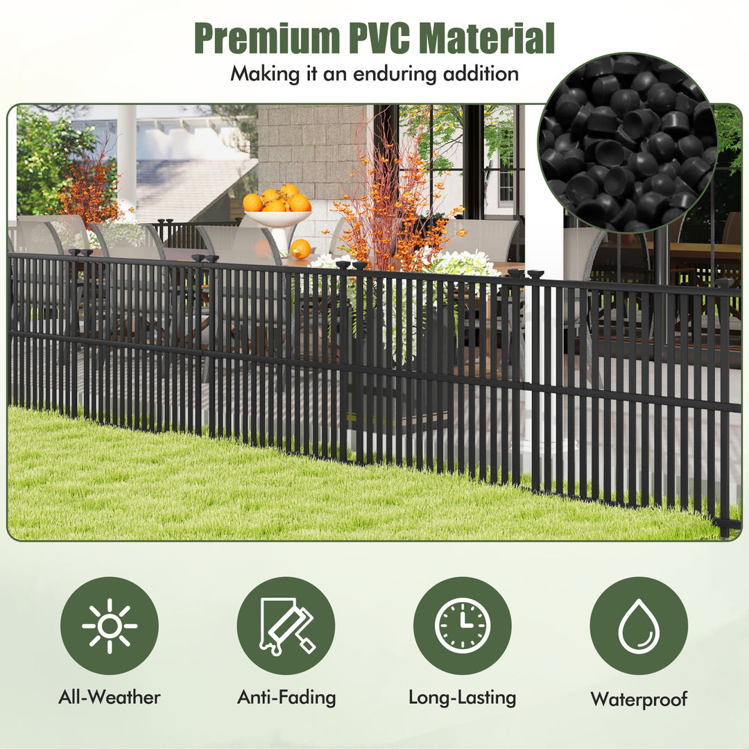Giantex Air Conditioner Fence 2/4 Panels - 45''W x 45''H Outdoor Fence Privacy Screen with Metal Stakes