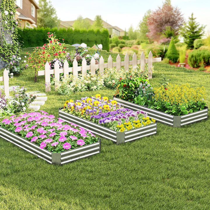 Giantex Galvanized Raised Garden Bed