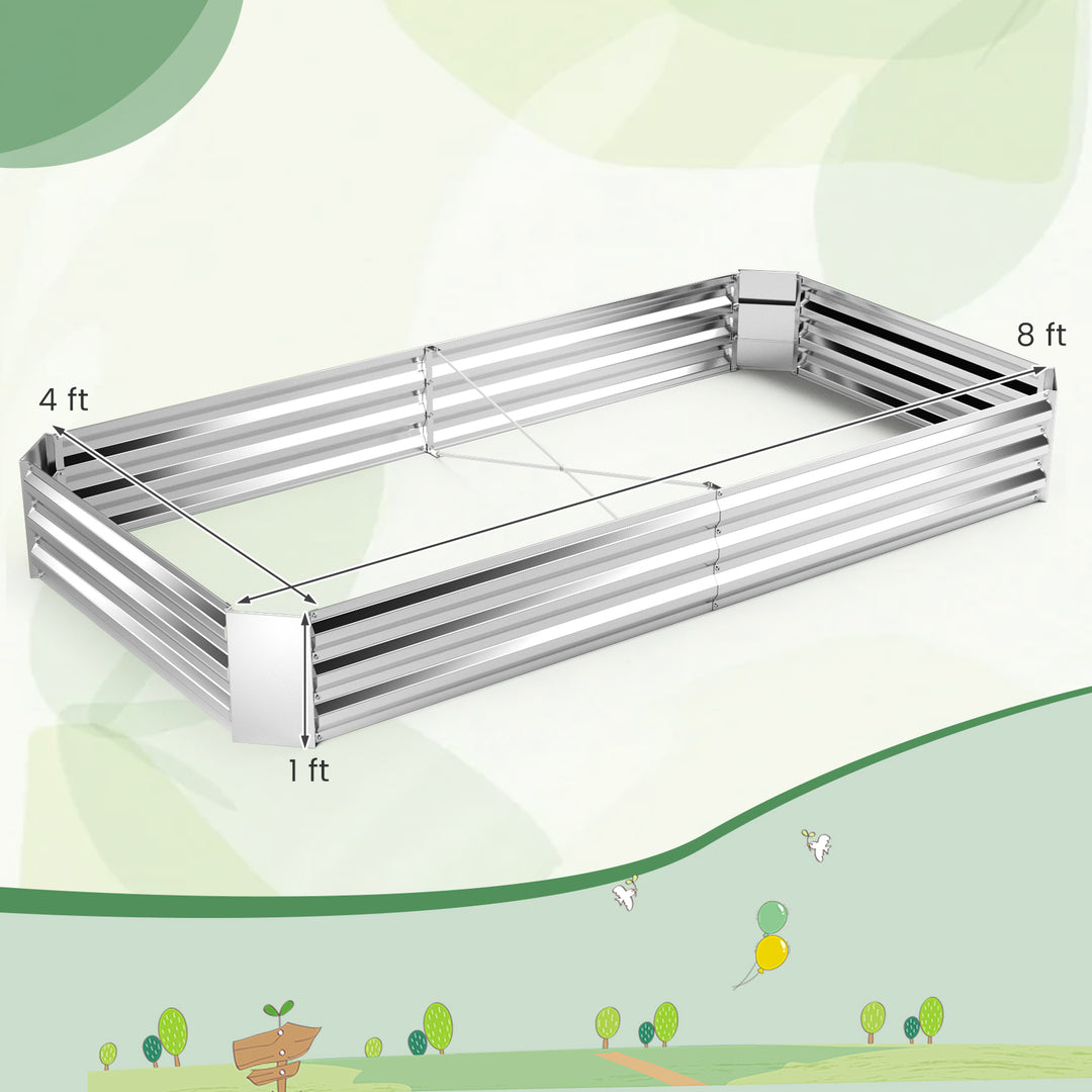 Giantex Galvanized Raised Garden Bed