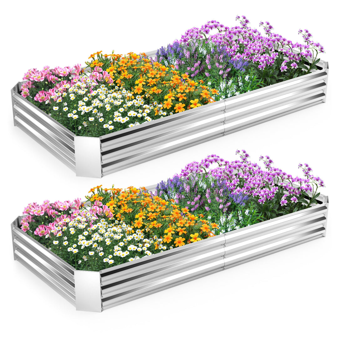 Giantex Galvanized Raised Garden Bed