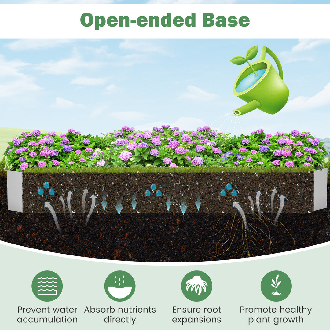 Giantex Galvanized Raised Garden Bed