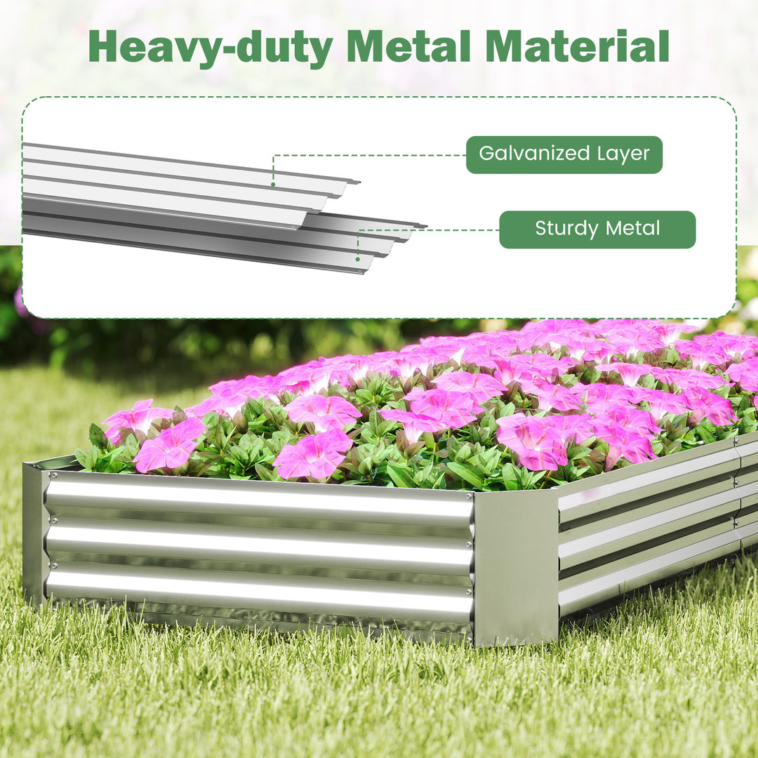 Giantex Galvanized Raised Garden Bed