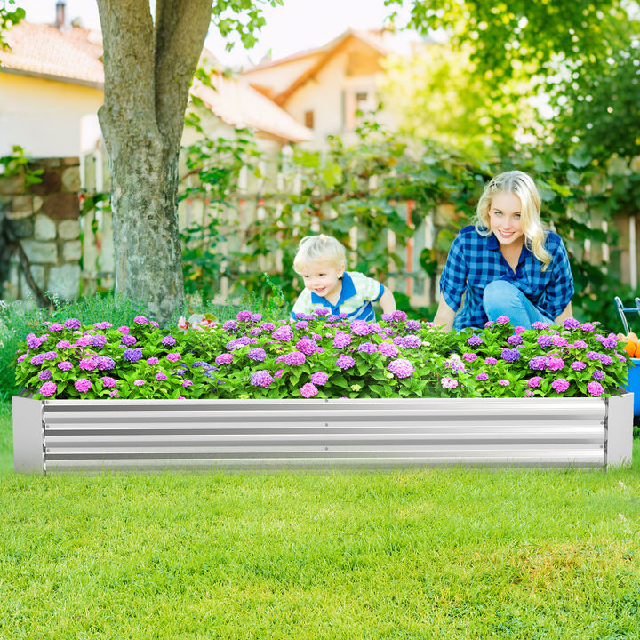 Giantex Galvanized Raised Garden Bed