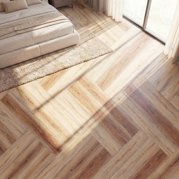 Giantex 24/48-Pack Vinyl Flooring Planks 36" x 6", 36/72 Sq.Ft