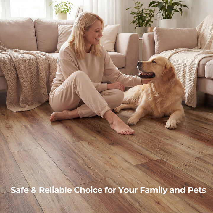 Giantex 24/48-Pack Vinyl Flooring Planks 36" x 6", 36/72 Sq.Ft