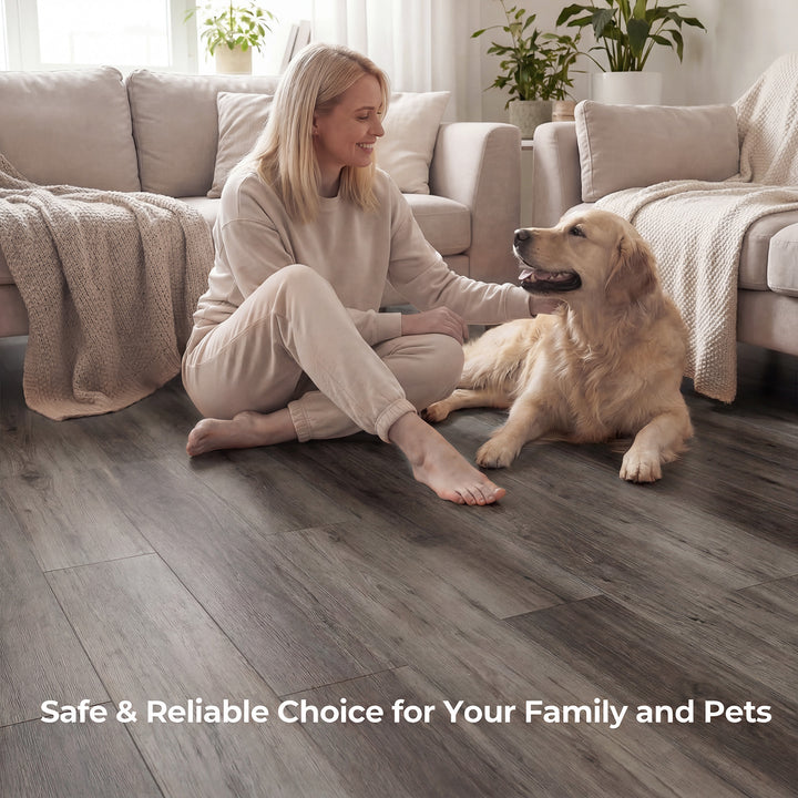 Giantex 24/48-Pack Vinyl Flooring Planks 36" x 6", 36/72 Sq.Ft