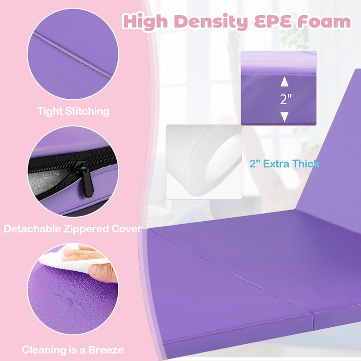 8' x 4' x 2" Gymnastics Mat - Giantex