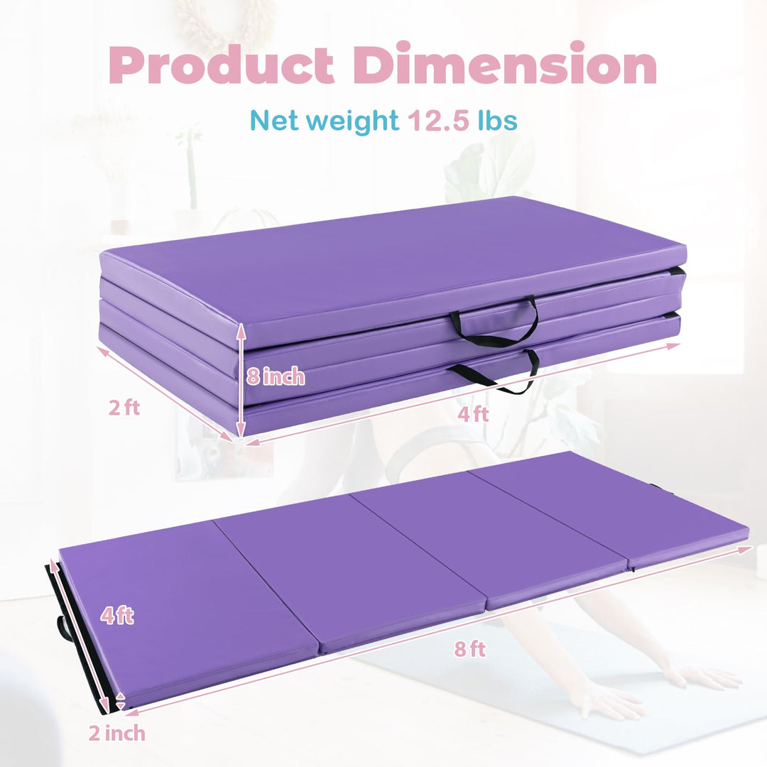8' x 4' x 2" Gymnastics Mat - Giantex