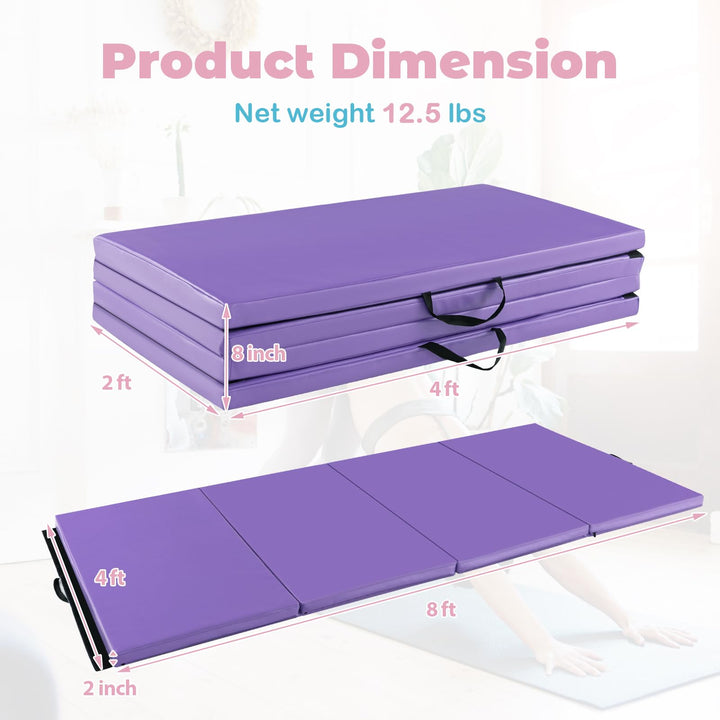 8' x 4' x 2" Gymnastics Mat - Giantex