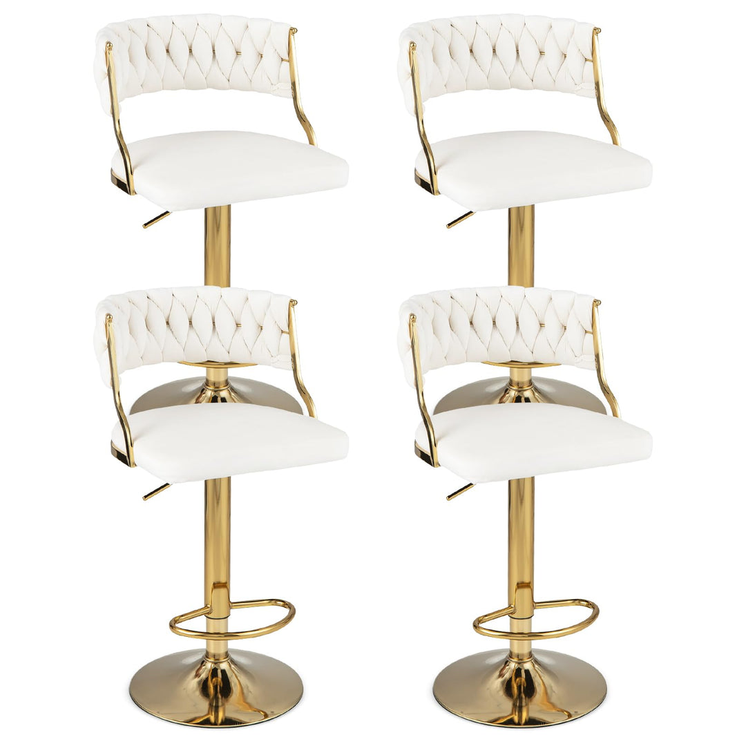 Giantex Swivel Adjustable Height Bar Stools Set of 2