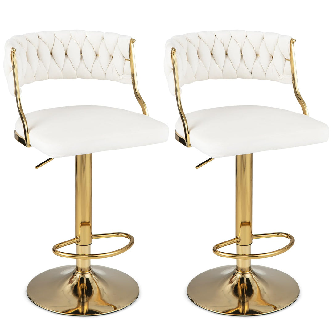 Giantex Swivel Adjustable Height Bar Stools Set of 2
