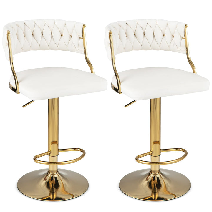 Giantex Swivel Adjustable Height Bar Stools Set of 2