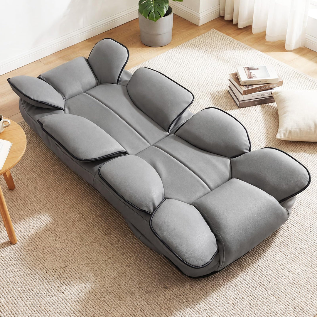 Giantex 360° Swivel Floor Gaming Chair with 6-Position Adjustable Backrest &amp; Sponge Filling
