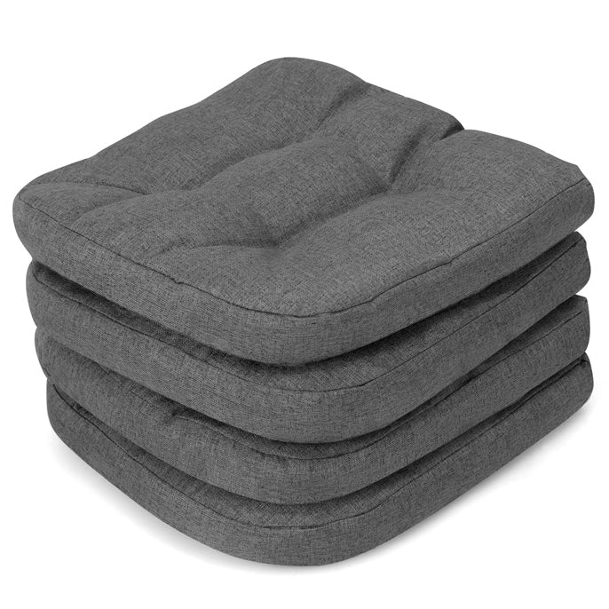 Chair Cushions for Dining Chairs 4 Pack, 17.5” x 17”U-Shaped Chair Pads with Polyester Cover
