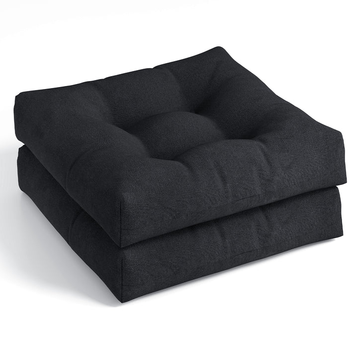 Giantex 2/4/6 Pack Tufted Patio Cushions 4 Inch Thick Outdoor Chair Pads