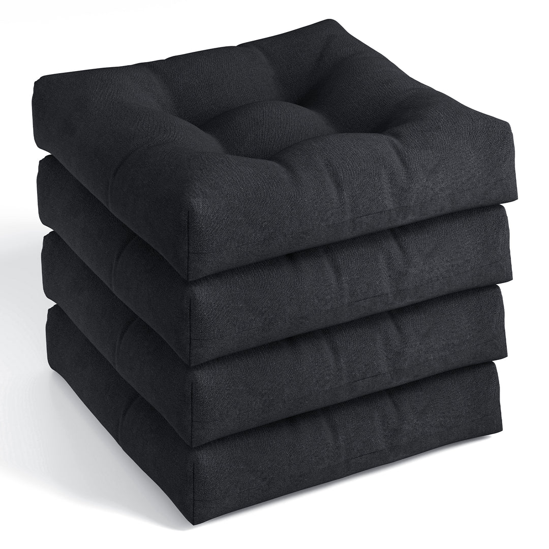 Giantex 2/4/6 Pack Tufted Patio Cushions 4 Inch Thick Outdoor Chair Pads