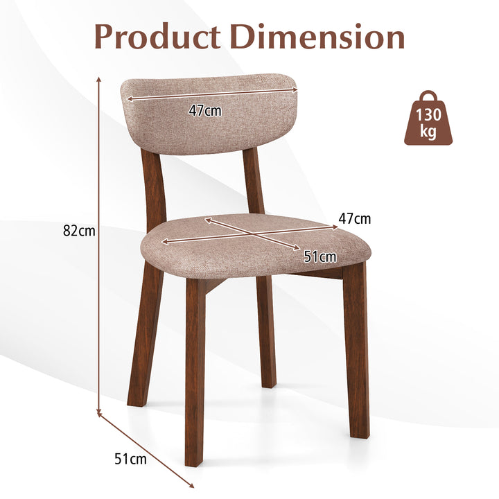 Giantex Wooded Dining Chairs Set of 2/4 for Living Room Restaurant