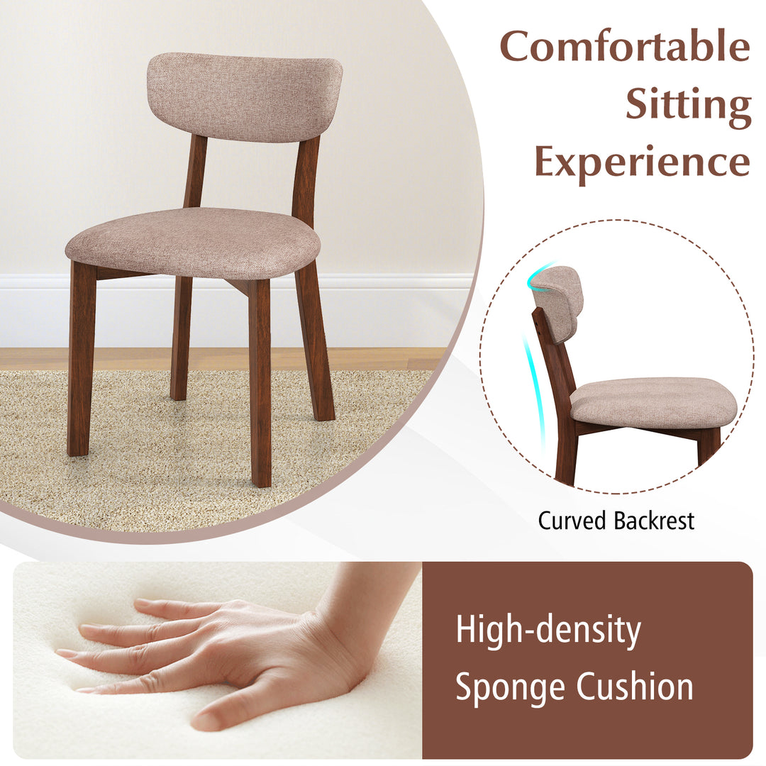 Giantex Wooded Dining Chairs Set of 2/4 for Living Room Restaurant