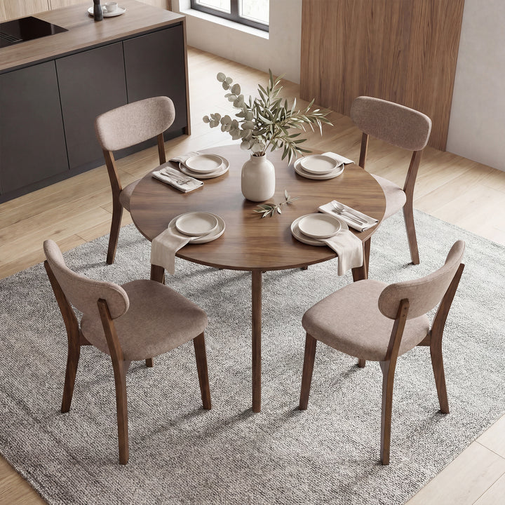 Giantex Wooded Dining Chairs Set of 2/4 for Living Room Restaurant