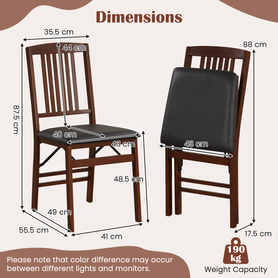 Giantex Folding Dining Chairs Set (2/4)