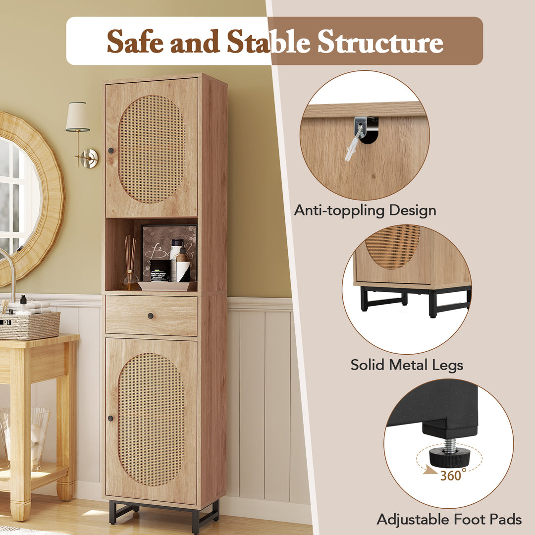 Giantex 67" Tall Bathroom Cabinet