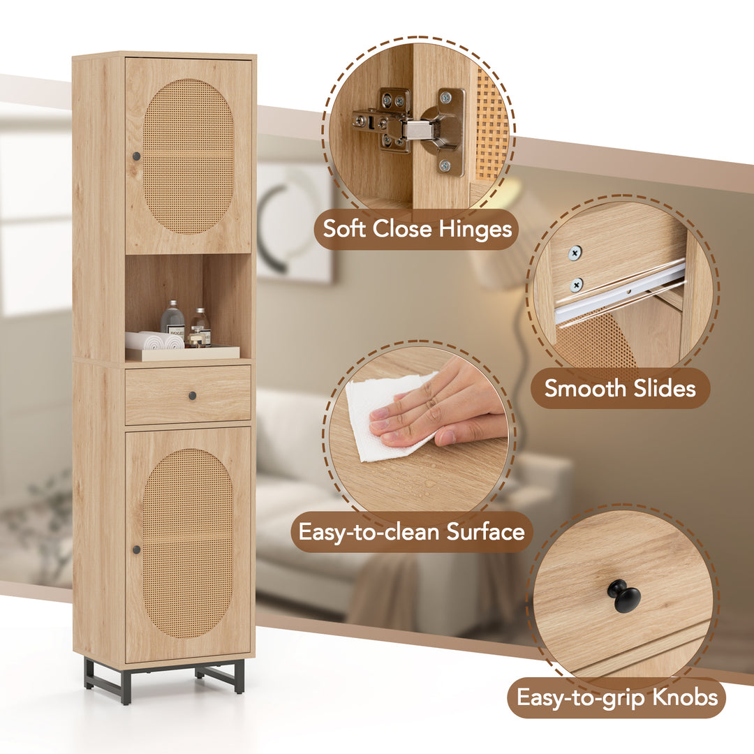 Giantex 67" Tall Bathroom Cabinet