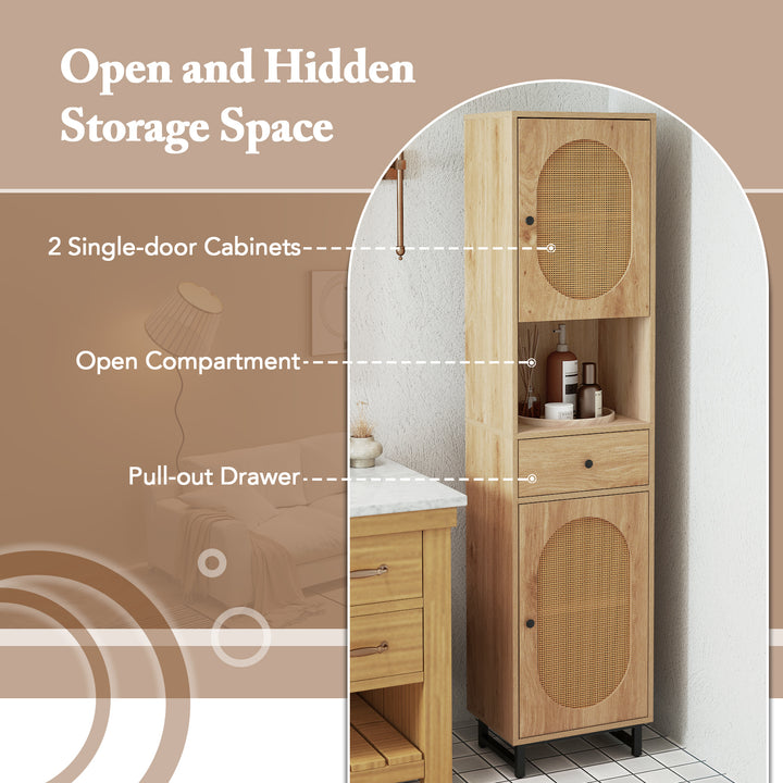 Giantex 67" Tall Bathroom Cabinet
