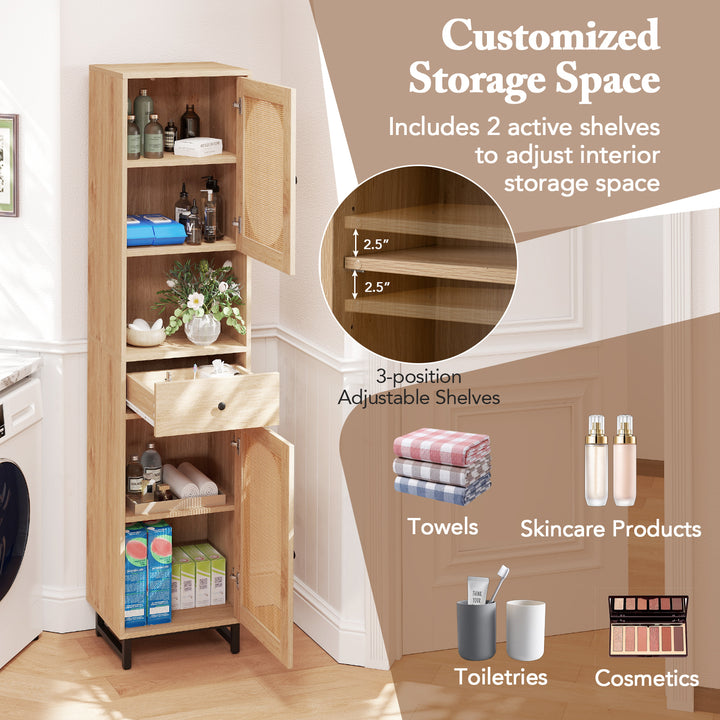 Giantex 67" Tall Bathroom Cabinet
