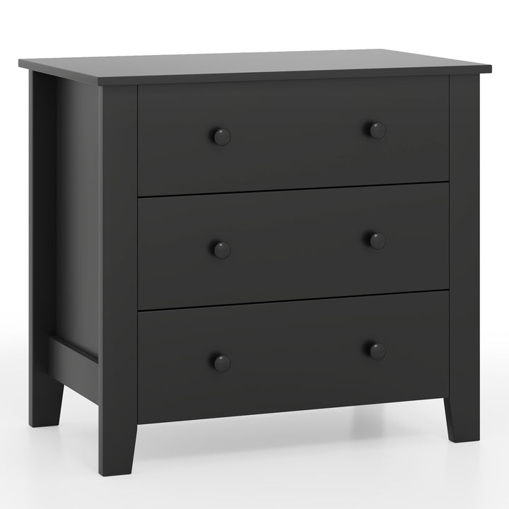 Giantex Small 3-Drawer Dresser for Bedroom - 28.5 x 18 x 26 Wide Chest of Drawers, Modern Large Nightstand Black Giantex Small 3-Drawer Dresser for Bedroom - 28.5 x 18 x 26 Wide Chest of Drawers, Modern Large Nightstand Black